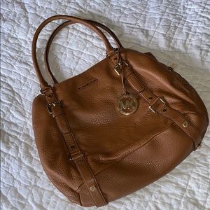 Michael Kors camel satchel - like new